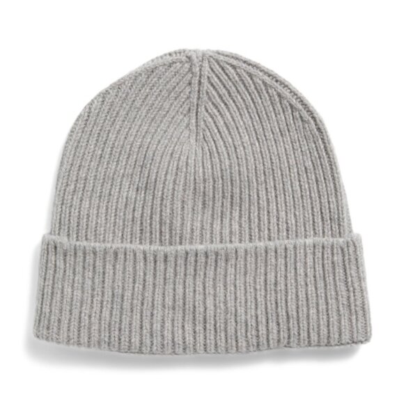 NEW TESMA Made In Italy Recycled Cashmere And Wool Blend Ribbed Beanie 1025 2m1 - Picture 2 of 4